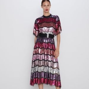 Zara sequin dress